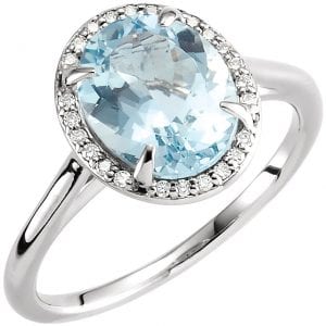 Aquamarine ring